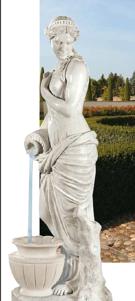 Venus With Urn Piped Fountain Feature